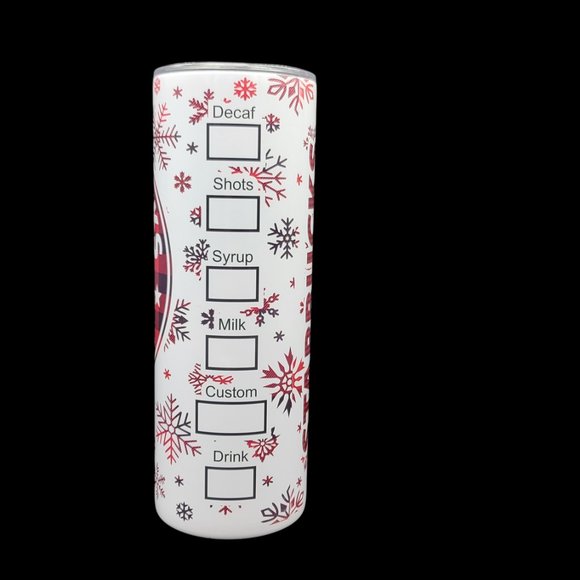 Starbucks Christmas - 20oz Skinny/Straight Tumbler with Lid, and Plastic Straw - Picture 3 of 6